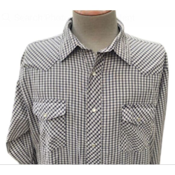 Wrangler Western Shirt Men’s XL Pearl Snap Button Font and Coffs.  Yellowstone C - Picture 7 of 10